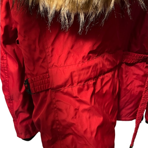 Never worn! Jessica Simpson, red, Size L, hooded coat - Picture 4 of 4